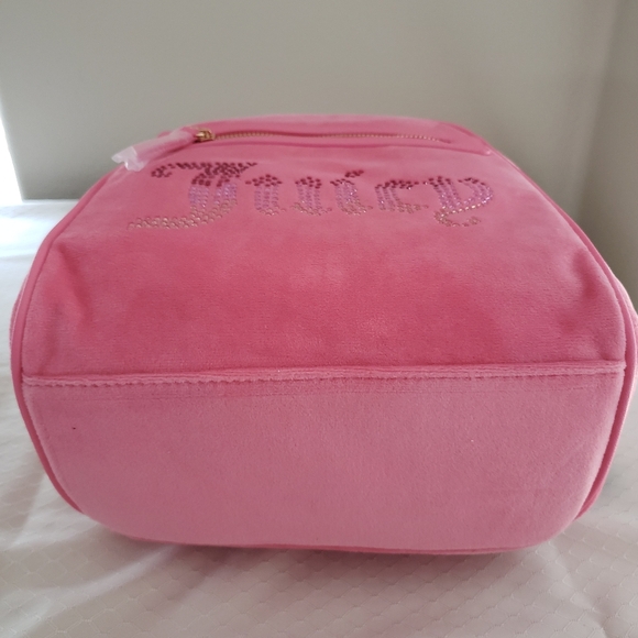 Juicy Couture Velour Pink Lemonade Big Spender Mini Backpack NWT - Picture 6 of 16